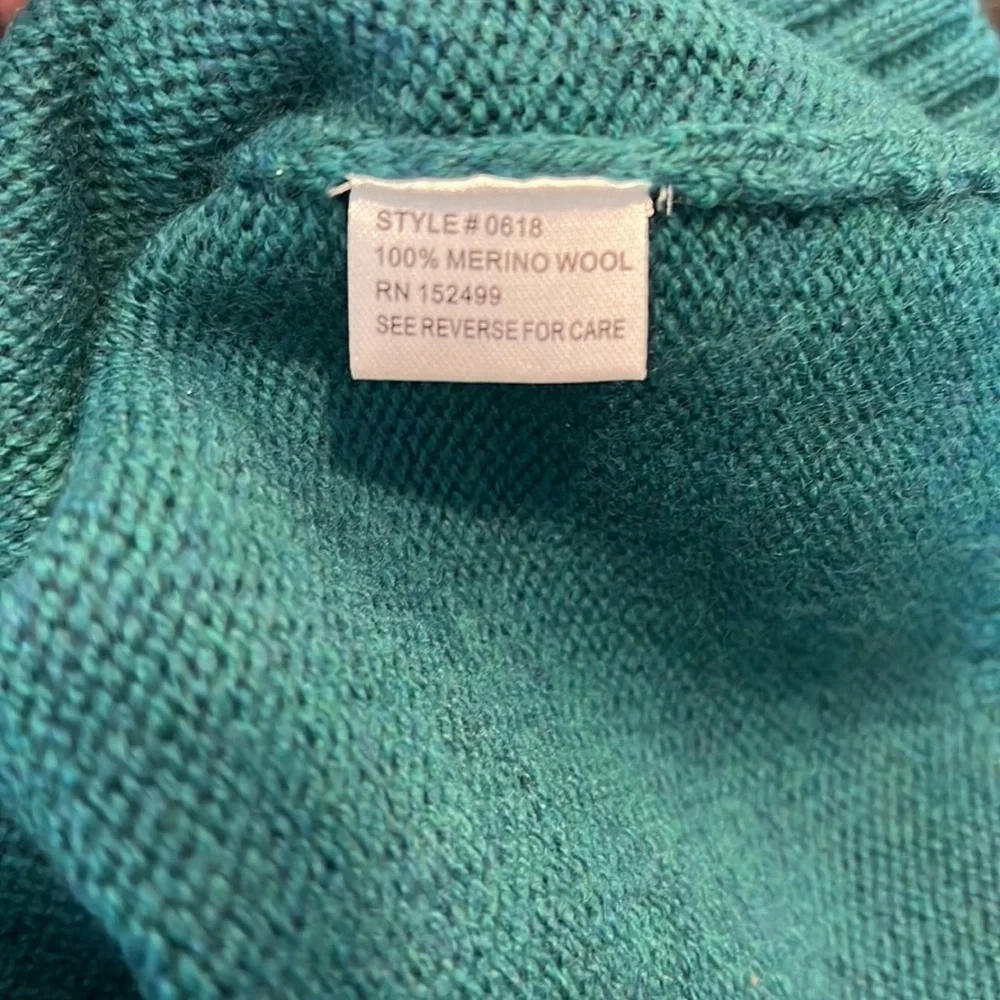 Amour Vert Jude Short Sleeve wool Sweater in Jadeite Size XS - Picture 8 of 8